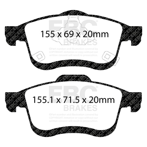 EBC Ultimax OE Replacement Brake Pad Set (DPX2248)