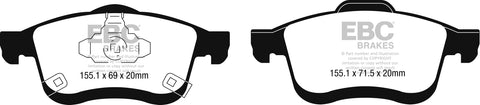 EBC Greenstuff 2000 Series Sport Brake Pad Set (DP22248)