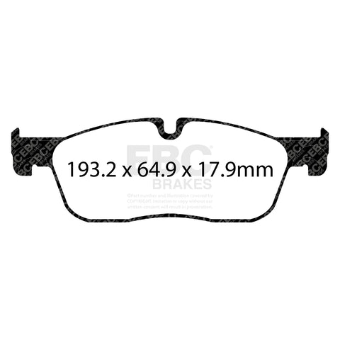 EBC Redstuff 3000 Series Sport Brake Pad Set (DP32251C)