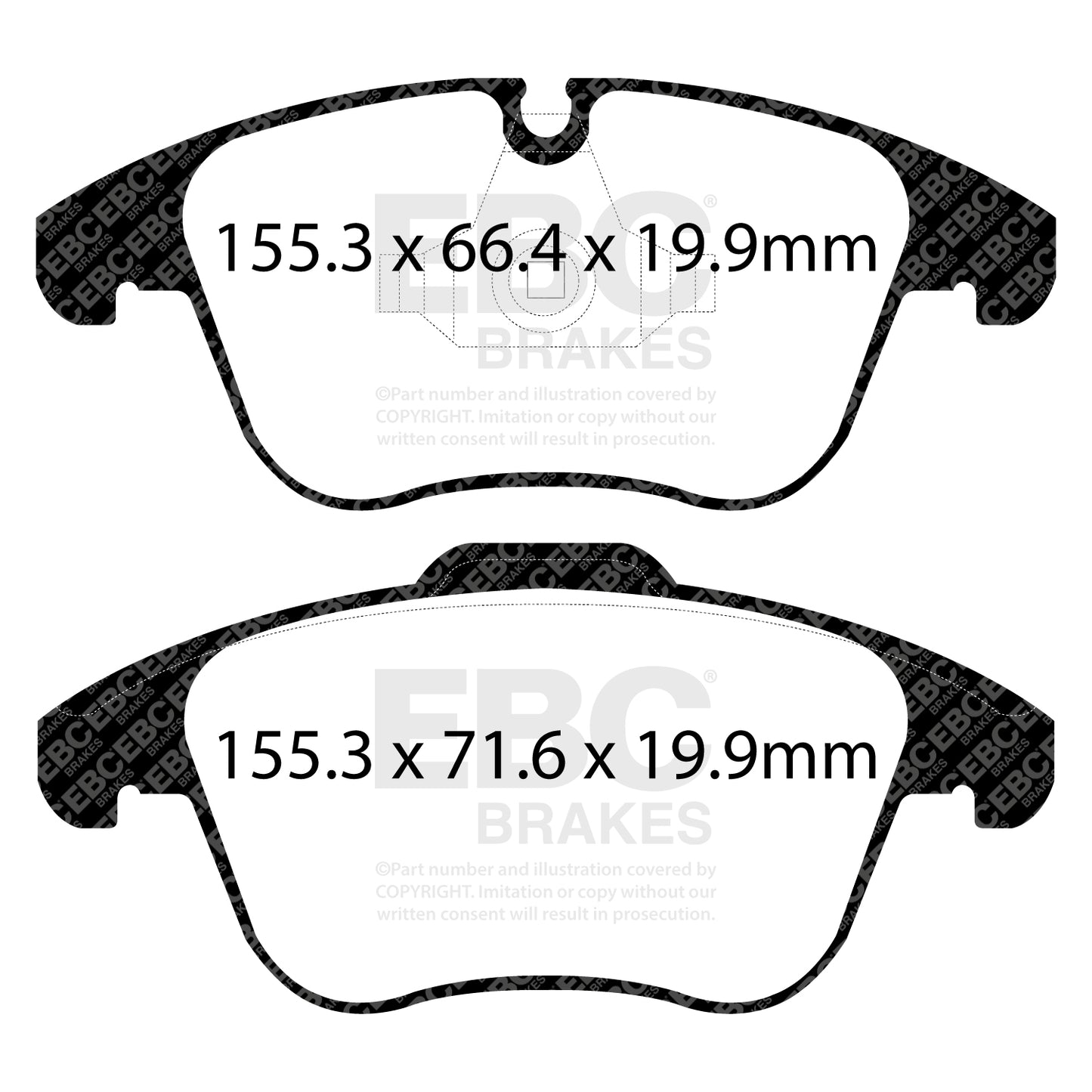 EBC Brakes Yellowstuff 4000 Series Street and Track Brake Pad Set (DP42252R)