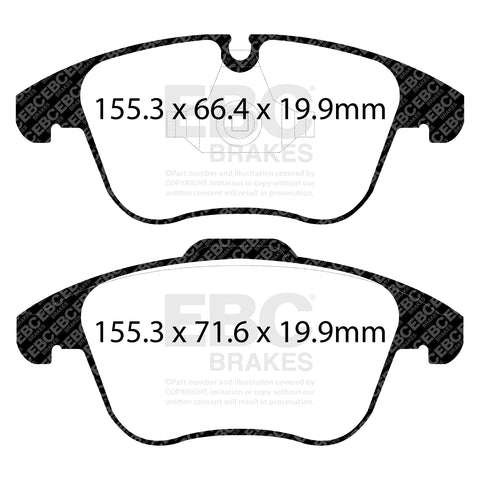 EBC Brakes Yellowstuff 4000 Series Street and Track Brake Pad Set (DP42252R)