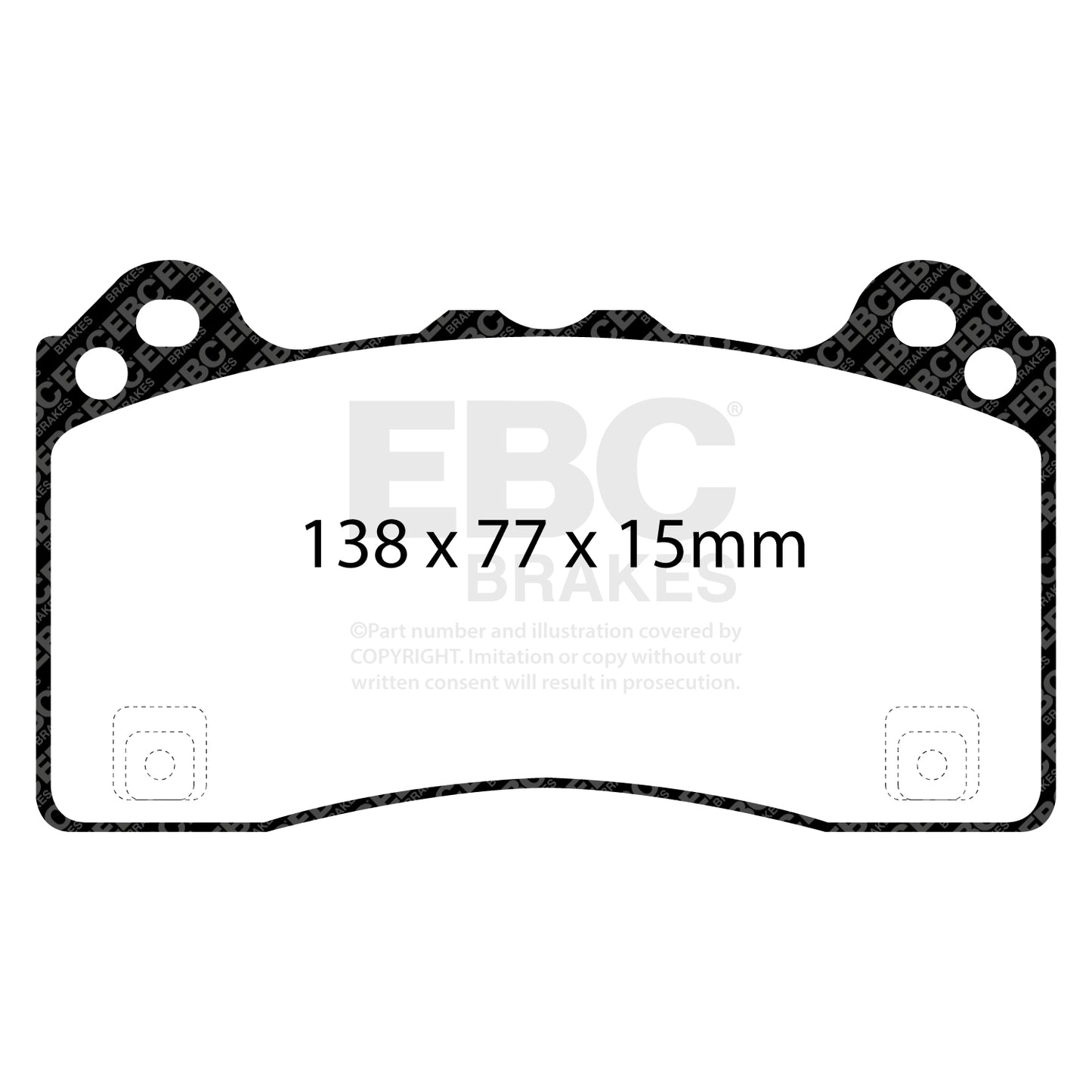 EBC Brakes Racing Pad and 2-Piece Fully-Floating Disc Kit (P2DK003RPX)