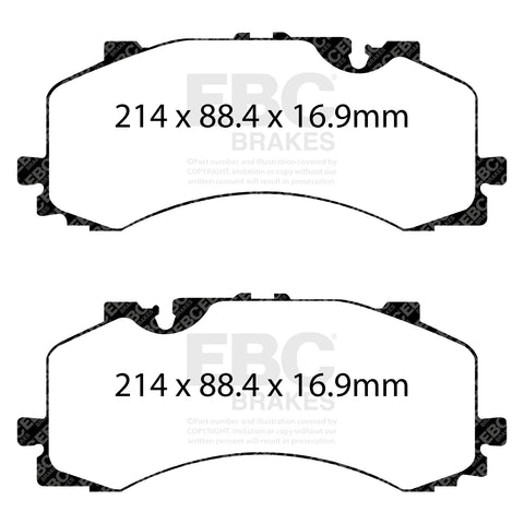 EBC ED Brake Pad Light Truck, Jeep and SUV Set (ED92279)