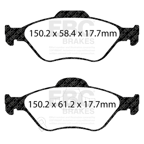EBC Ultimax Brake Pad OE Replacement Set (DPX2288)