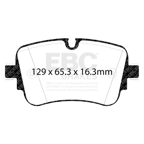 EBC Yellowstuff 4000 Series Street and Track Brake Pad Set (DP42299R)