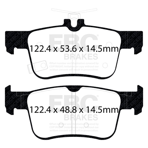 EBC Yellowstuff 4000 Series Street and Track Brake Pad Set (DP42301R)