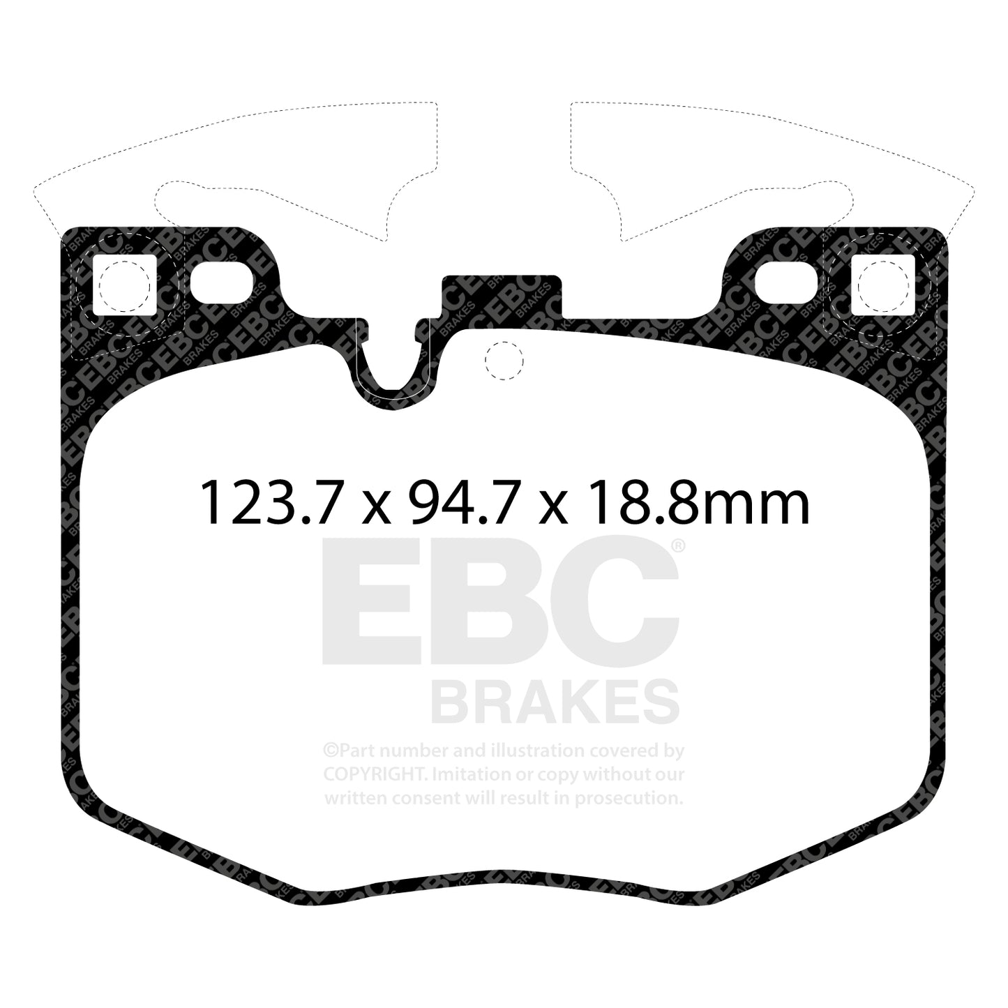 EBC Redstuff 3000 Series Sport Brake Pad Set (DP32302C)