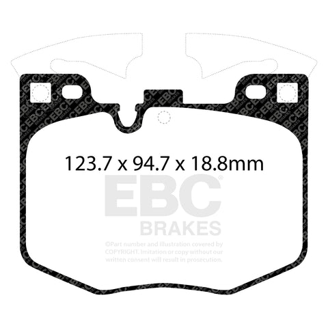 EBC Ultimax OE Replacement Brake Pad Set (DPX2302)