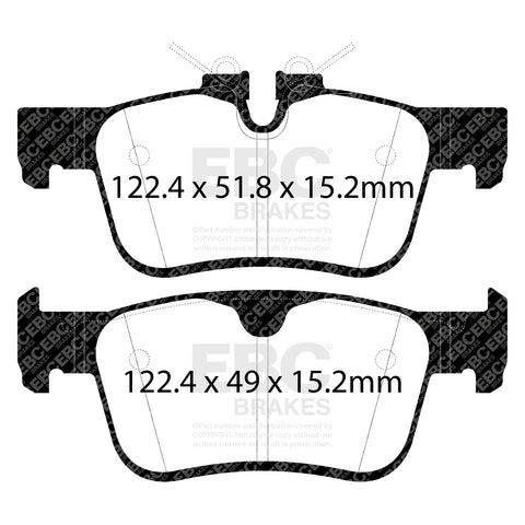 EBC Yellowstuff 4000 Series Street and Track Brake Pad Set (DP42306R)