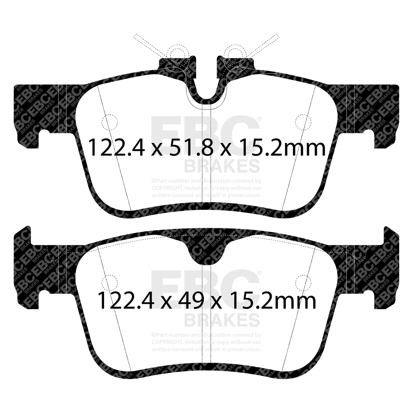 EBC Ultimax OE Replacement Brake Pad Set (DPX2306)