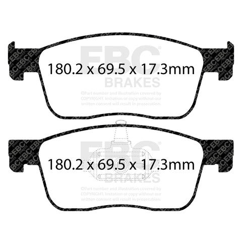 EBC Ultimax OE Replacement Brake Pad Set (DPX2308)