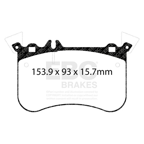 EBC Redstuff 3000 Series Sport Brake Pad Set (DP32311C)