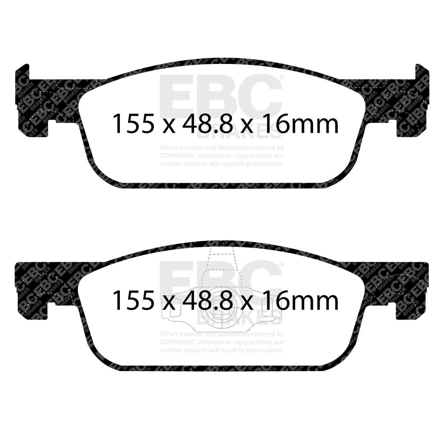 EBC Greenstuff 2000 Series Sport Brake Pad Set (DP22312)