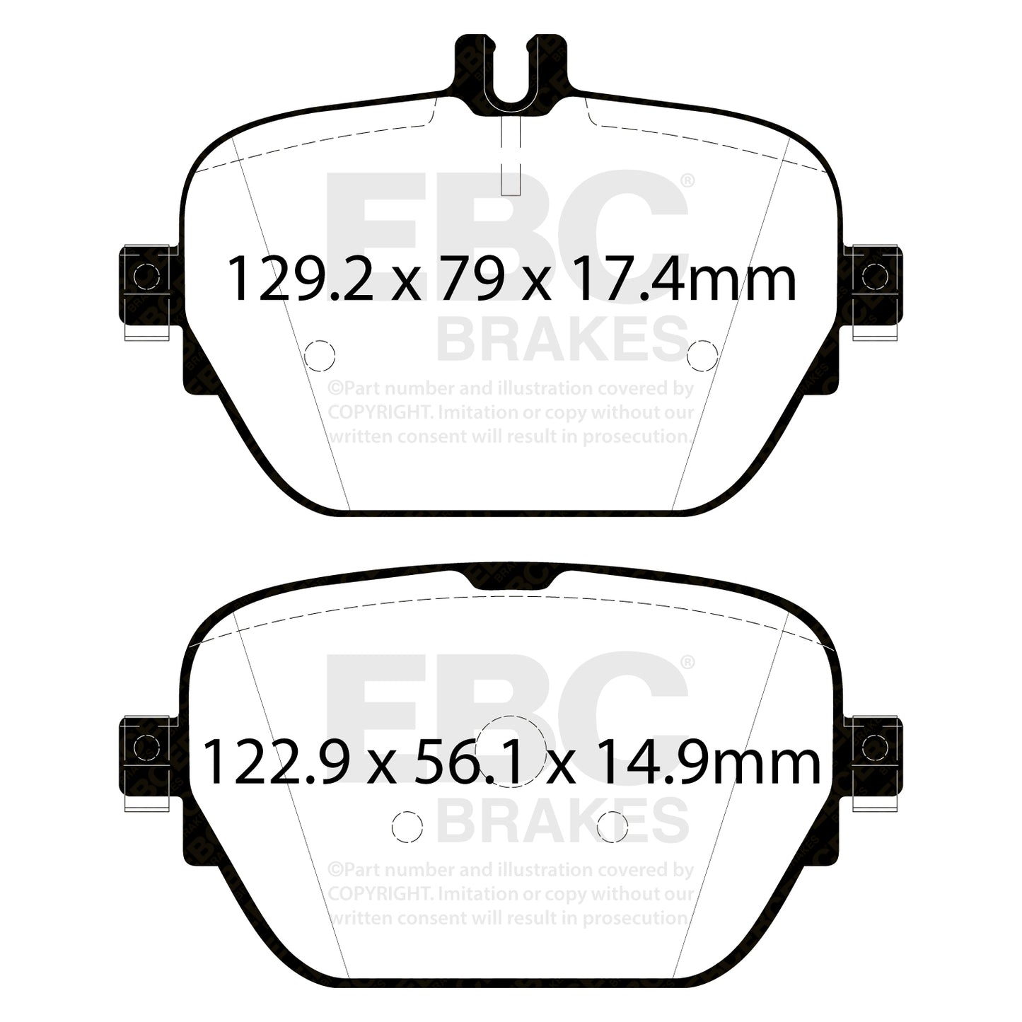 EBC Yellowstuff 4000 Series Street and Track Brake Pad Set (DP42314R)