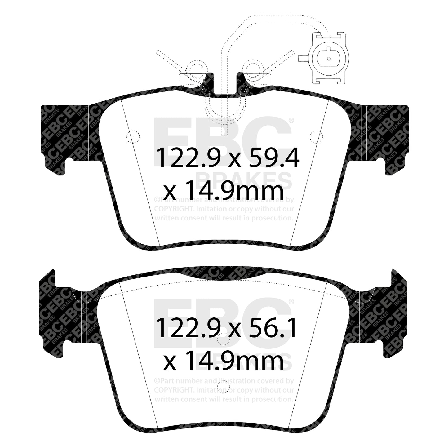 EBC Greenstuff 2000 Series Sport Brake Pad Set (DP22315)