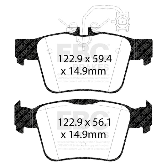 EBC Bluestuff Brake Pad 5000 Series TrackDay Set (DP52315NDX)