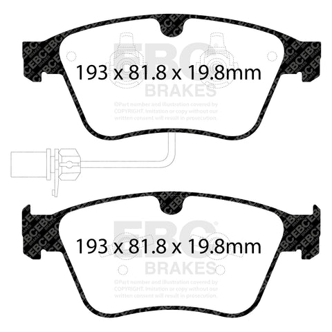 EBC Bluestuff Brake Pad 5000 Series TrackDay Set (DP52317NDX)