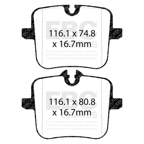 EBC Redstuff 3000 Series Sport Brake Pad Set (DP32320C)