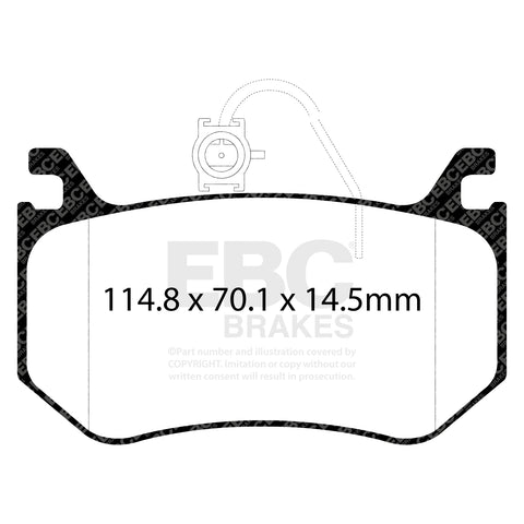 EBC Yellowstuff 4000 Series Street and Track Brake Pad Set (DP42326R)
