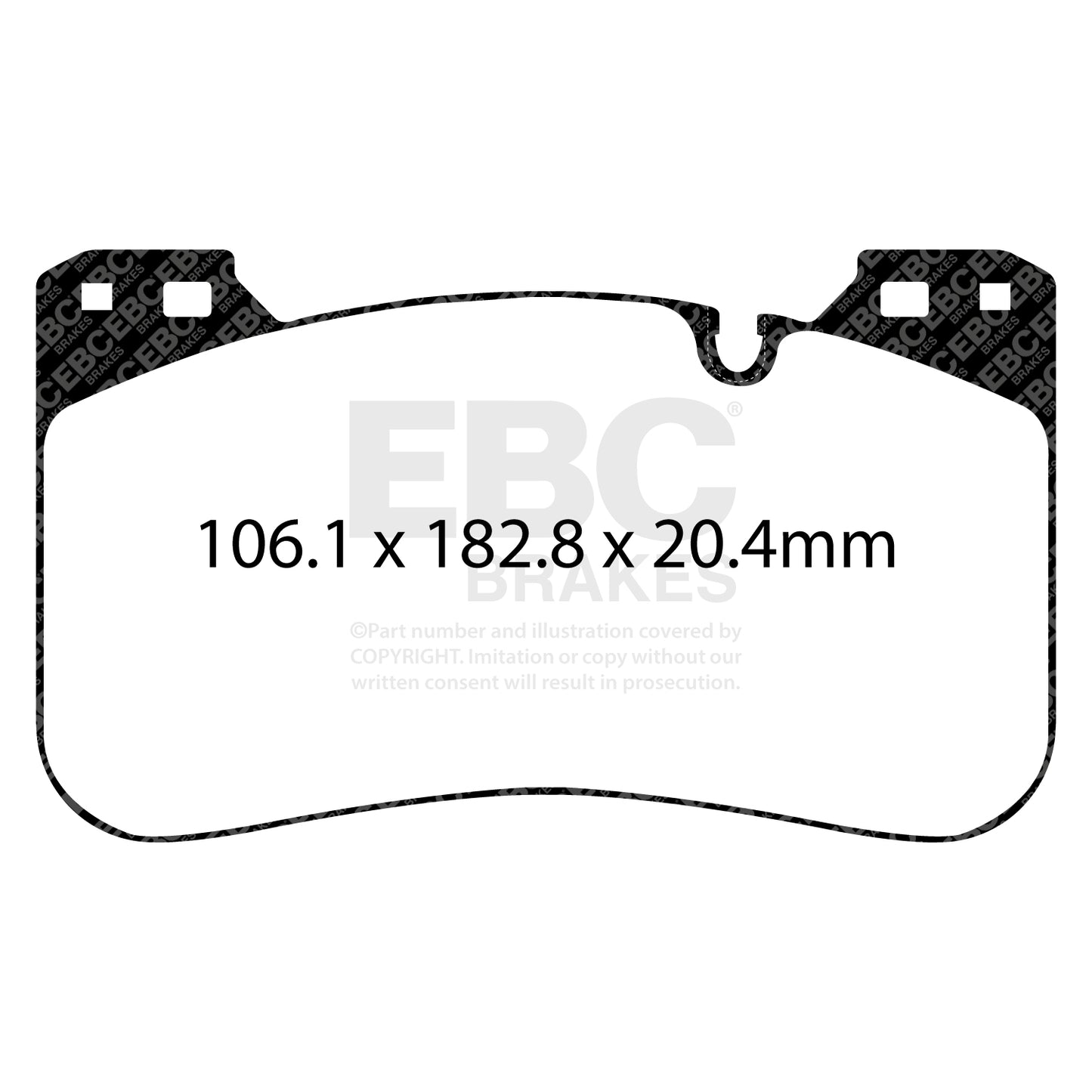 EBC Redstuff 3000 Series Sport Brake Pad Set (DP32331C)