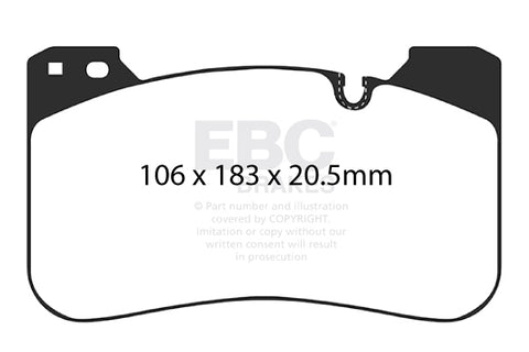 EBC Brakes RP1 Racing Pad (DP82331RP1) Front