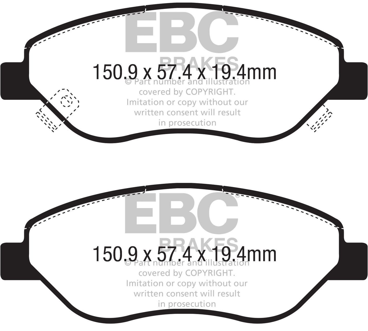 EBC Brakes Pad and Disc Full vehicle Kit (PD40K2469)