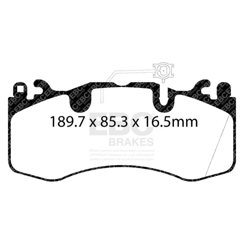 EBC Bluestuff Brake Pad 5000 Series TrackDay Set (DP52336NDX)