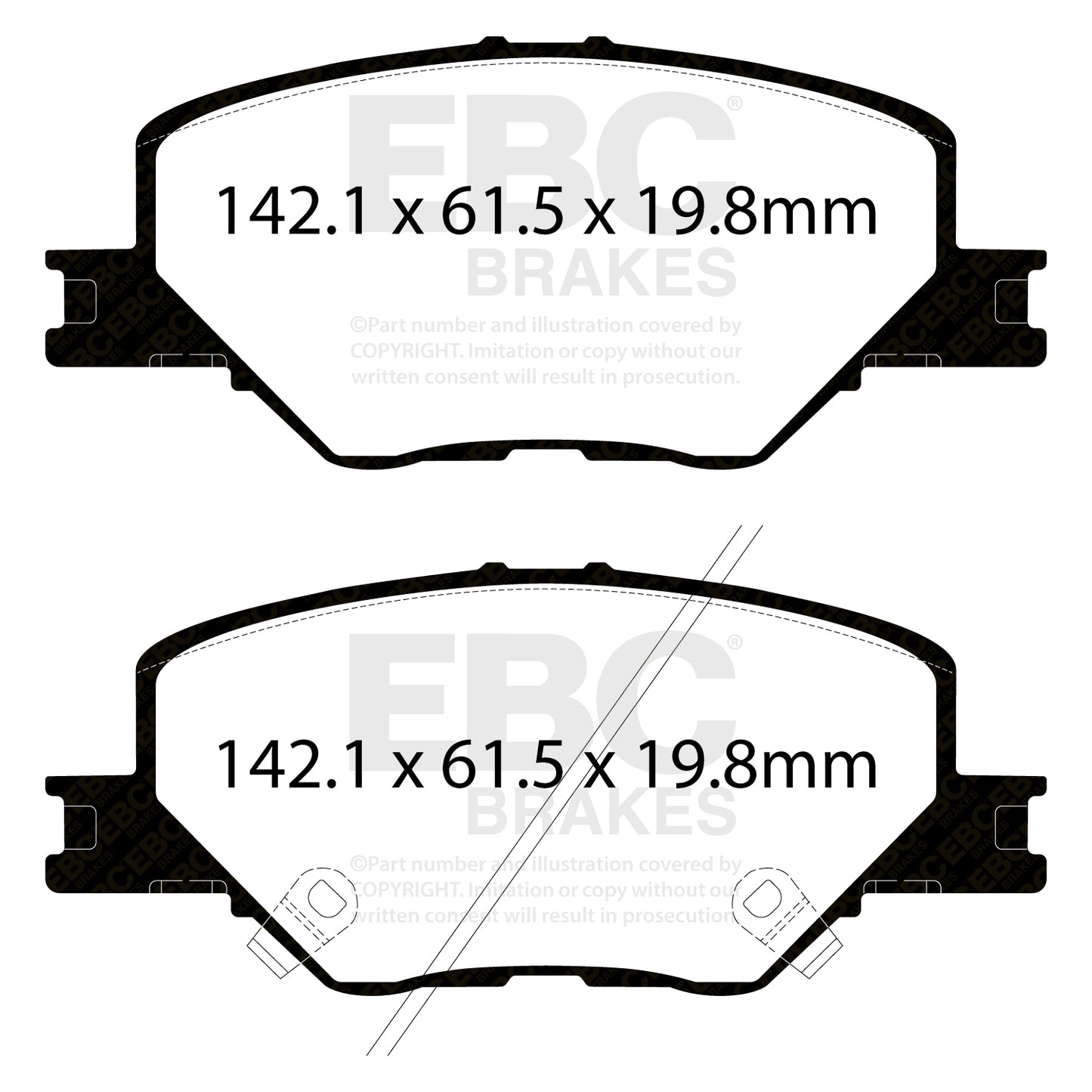EBC Greenstuff 2000 Series Sport Brake Pad Set (DP22340)