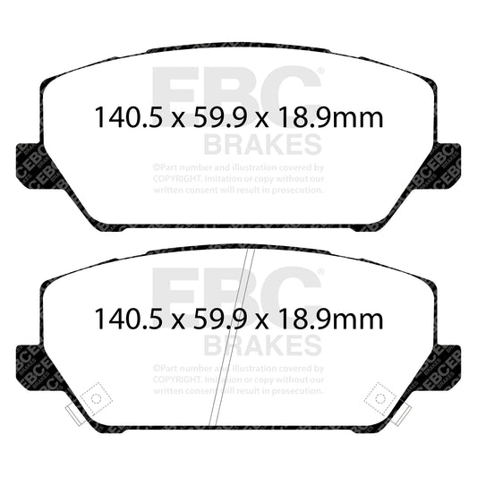 EBC RP1 Brake Pads DP82343RP1 Front