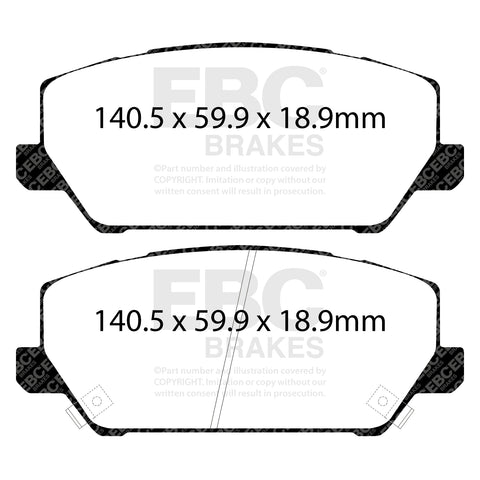 EBC RP1 Brake Pads DP82343RP1 Front