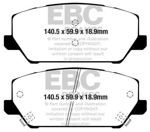 EBC Racing Brake Pads - (DP82343RP1) Front