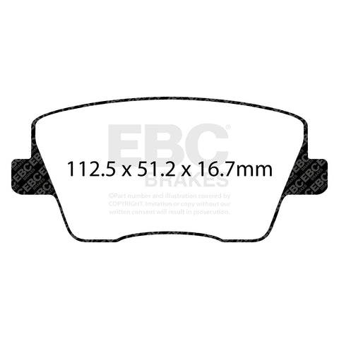EBC Bluestuff NDX Trackday Brake Pad Set (DP52344NDX)