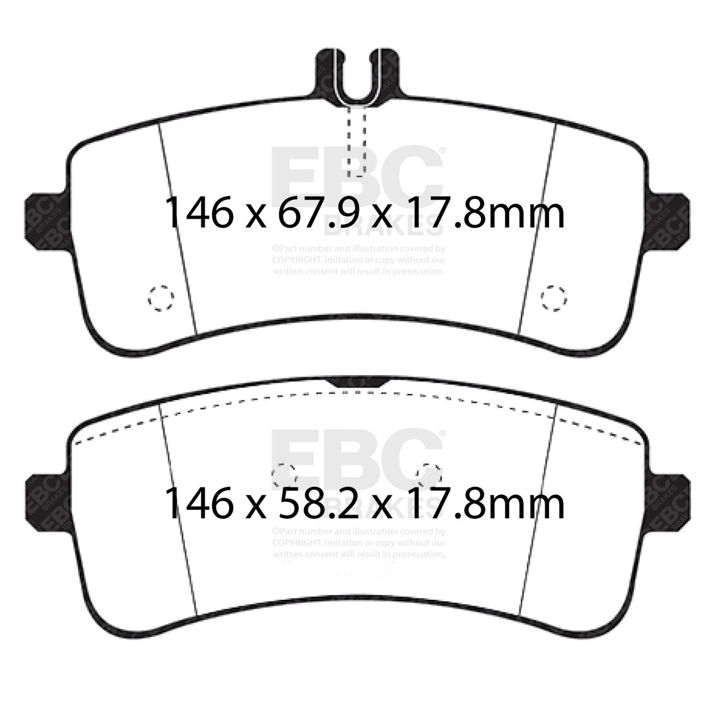 EBC Yellowstuff 4000 Series Street and Track Brake Pad Set (DP42350R)