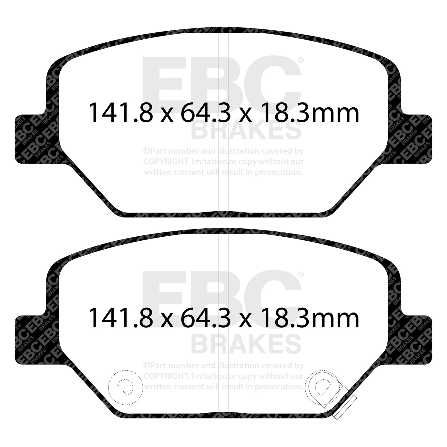 EBC Greenstuff 2000 Series Sport Brake Pad Set (DP22351)