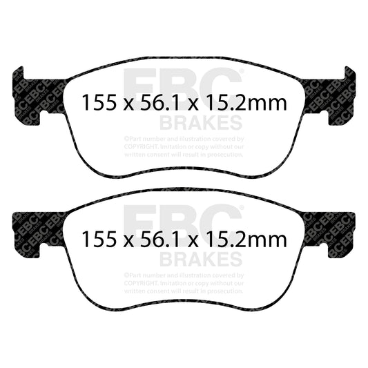 EBC Racing RP-1 Track and Race Brake Pads (DP82353RP1)