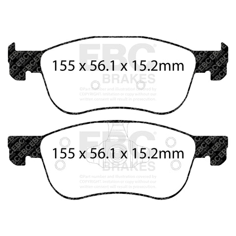 EBC Greenstuff 2000 Series Sport Brake Pad Set (DP22353)