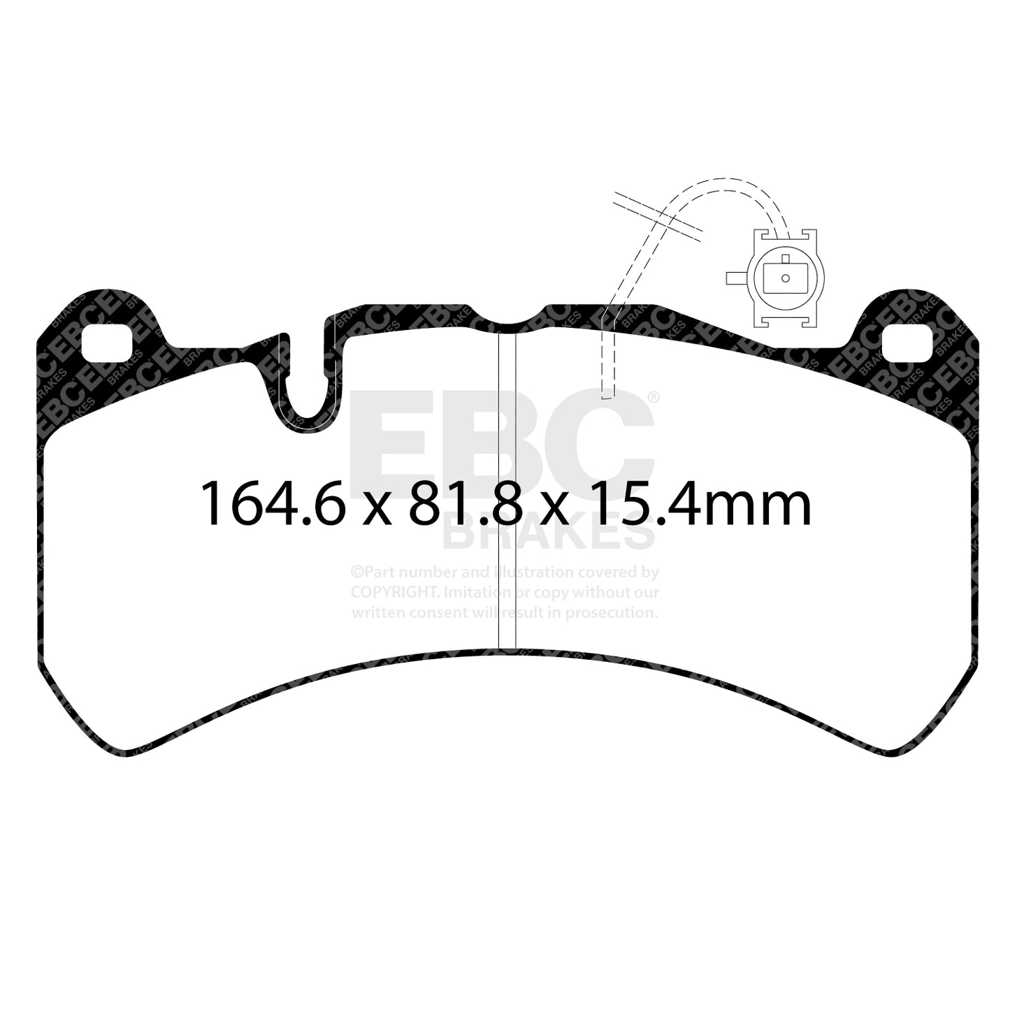 EBC Yellowstuff 4000 Series Street and Track Brake Pad Set (DP42354R)