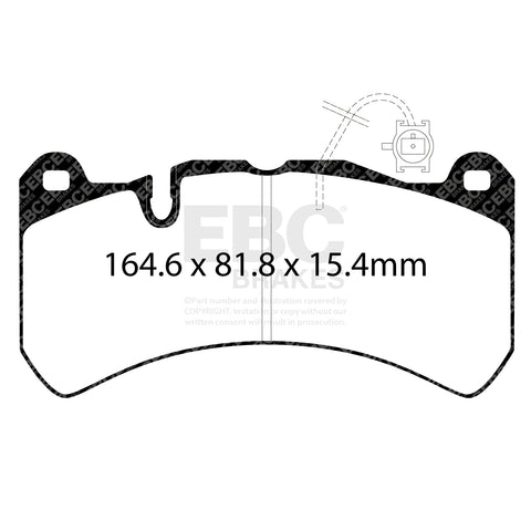 EBC Yellowstuff 4000 Series Street and Track Brake Pad Set (DP42354R)