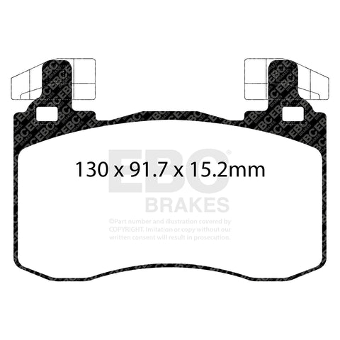 EBC Bluestuff NDX Trackday Brake Pad Set (DP52356NDX)