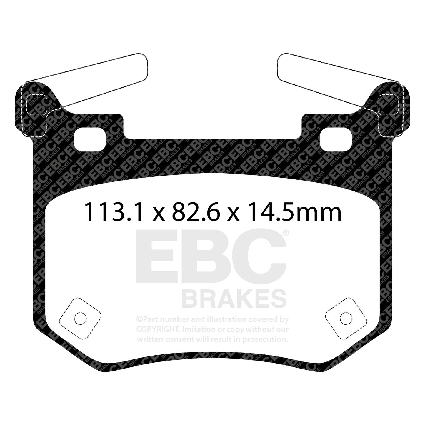 EBC Greenstuff Brake Pad 2000 Series Sport Set (DP22357)