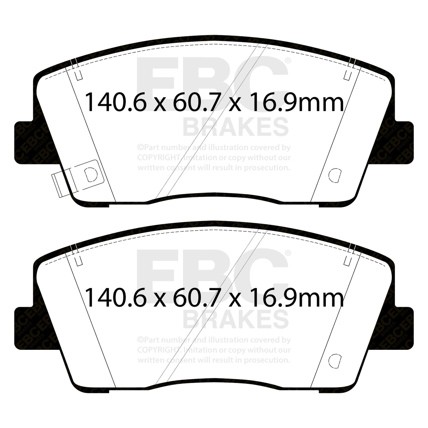 EBC Brakes Pad and Disc Full vehicle Kit (PD40K2477)