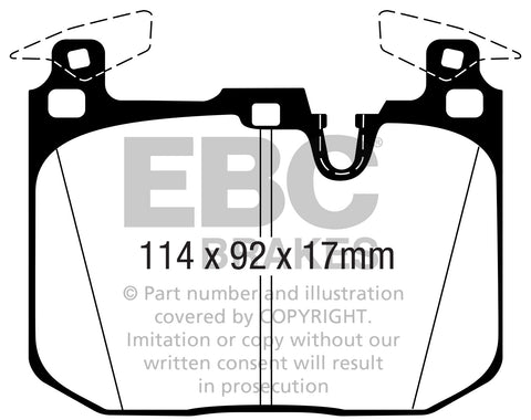 EBC Pad + 2 Piece Disc Kit P2DK014B Front