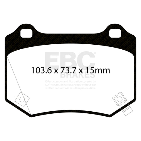 EBC Redstuff Brake Pad 3000 Series Sport Set (DP32361C)