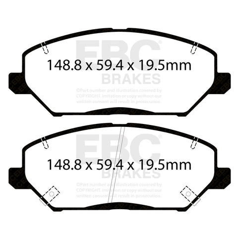 EBC Brakes Pad and Disc Full vehicle Kit (PD40K2626)
