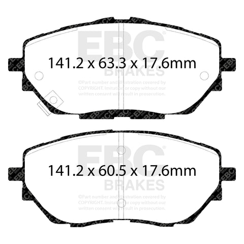 EBC Ultimax Brake Pad OE Replacement Set (DPX2368)