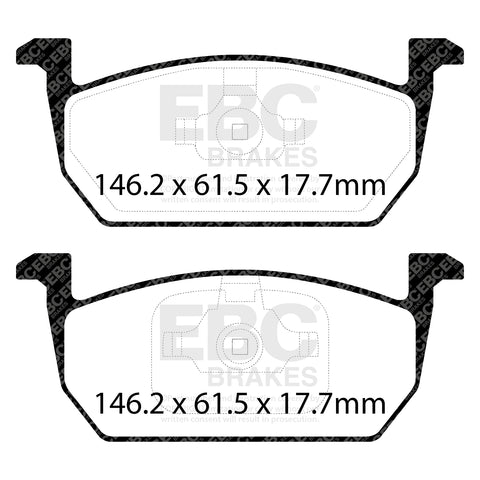 EBC Brakes Pad and Disc Full vehicle Kit (PD40K2485)