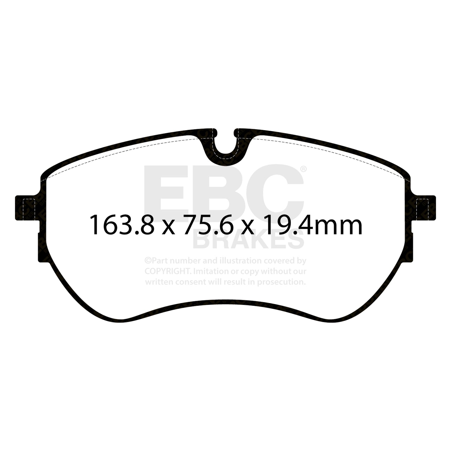 EBC Yellowstuff 4000 Series Street and Track Brake Pad Set (DP42377R)