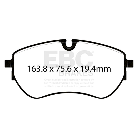 EBC Yellowstuff 4000 Series Street and Track Brake Pad Set (DP42377R)