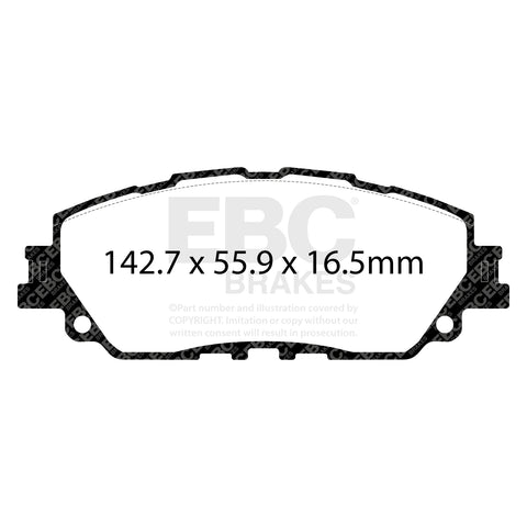 EBC Greenstuff 2000 Series Sport Brake Pad Set (DP22378)