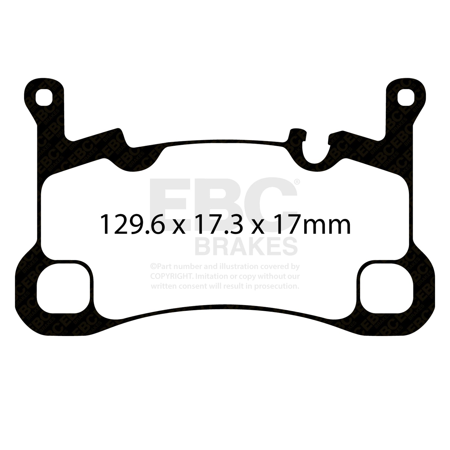 EBC Yellowstuff 4000 Series Street and Track Brake Pad Set (DP42380R)